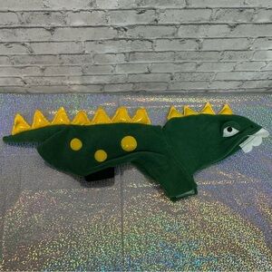 Dinosaur Size SM Dog Pet Costume Halloween Green Yellow Monster Dino